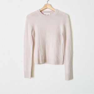 Nakedcashmere SMALL 100% cashmere soft pink lightweight knit sweater